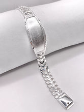 ESCLAVA PETATILLO PLACA BISELADA - 18 cm x 1cm - PLATA .925