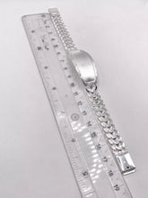 ESCLAVA PETATILLO PLACA BISELADA - 18 cm x 1cm - PLATA .925