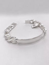 ESCLAVA FIGARO CART - 21 cm x 8 mm - PLATA .925