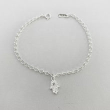 PULSERA CON DIJE DE MANO DE FATIMA - PLATA .925