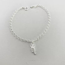 PULSERA CON DIJE DE BUHO - PLATA .925