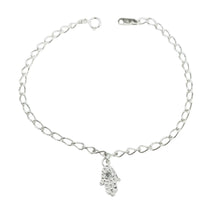 PULSERA CON DIJE DE MANO DE FATIMA - PLATA .925