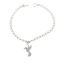 PULSERA CON DIJE DE COLIBRÍ - PLATA .925