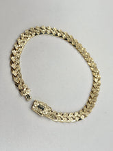 PULSO CADENCE DIAMANTADO - 21 cm X 7 mm - ORO 10K