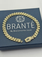 PULSO CADENCE DIAMANTADO - 21 cm X 7 mm - ORO 10K