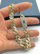 PULSO BARBADO EDGE DIAMANTADO - 21 cm X 8.5 mm - ORO 10K