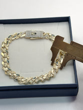 PULSO BARBADO EDGE DIAMANTADO - 21 cm X 8.5 mm - ORO 10K