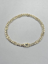 PULSO ARCADE  DIAMANTADO - 16 cm X 4 mm - ORO 10K