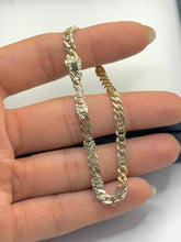 PULSO ARCADE  DIAMANTADO - 16 cm X 4 mm - ORO 10K