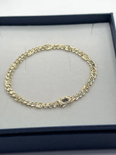 PULSO ARCADE  DIAMANTADO - 16 cm X 4 mm - ORO 10K