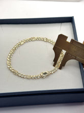 PULSO ARCADE  DIAMANTADO - 16 cm X 4 mm - ORO 10K
