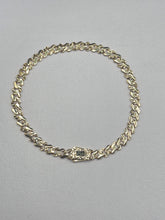 PULSO BARBADO TEMPO  DIAMANTADO - 16 cm X 4 mm - ORO 10K