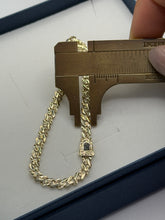 PULSO BARBADO TEMPO  DIAMANTADO - 16 cm X 4 mm - ORO 10K