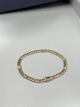 PULSO FIGARO DIAMANTADO - 16 cm X 4 mm - ORO 10K
