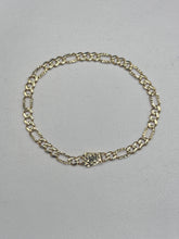 PULSO FIGARO DIAMANTADO - 16 cm X 4 mm - ORO 10K