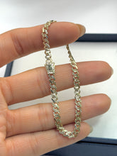 PULSO BARBADO TEMPO  DIAMANTADO - 16 cm X 4 mm - ORO 10K