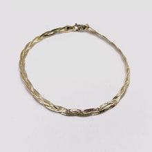 PULSO TRENZA DIAMANTADO - 18 CM - ORO 10K