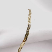 PULSO TRENZA DIAMANTADO - 18 CM - ORO 10K