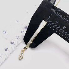 PULSO TRENZA DIAMANTADO - 18 CM - ORO 10K