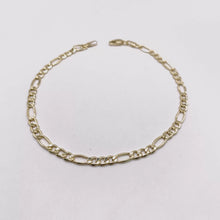 PULSO FIGARO CART 3X1 ITALY - 21 cm x 4 mm - ORO 10K