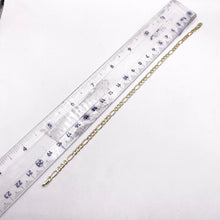 PULSO FIGARO CART 3X1 ITALY - 21 cm x 4 mm - ORO 10K