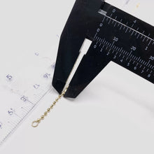 PULSO BOLEADO / BOLAS - 18 CM - ORO 10K