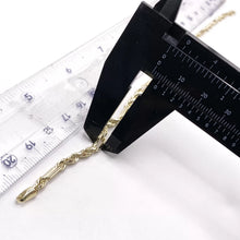 PULSO TORSAL FIGARO - 21 cm x 4 mm - ORO 10K