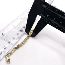 PULSO TORSAL FIGARO - 19 cm x 5 mm - ORO 10K