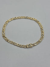 PULSO MARQUISE OJO DE TIGRE DIAMANTADO - 18 cm X 4 mm - ORO 10K