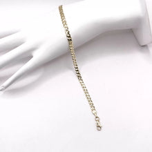 PULSO BARBADO - 19 cm x 4 mm - ORO 10K