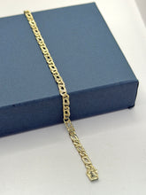 PULSO MARQUISE OJO DE TIGRE DIAMANTADO - 18 cm X 4 mm - ORO 10K