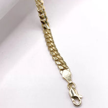 PULSO BARBADO CUBANO - 21 cm x 6 mm - ORO 10K