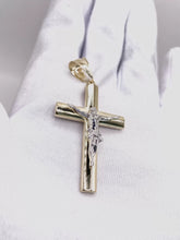 DIJE CRISTO BI COLOR - ORO 10K