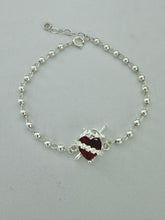 PULSERA SAGRADO CORAZON DE JESUS PLATA .925