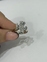 ANILLO DE CACTUS PLATA PAVONADA - PLATA .925