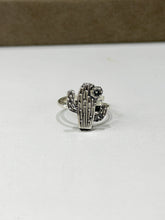 ANILLO DE CACTUS PLATA PAVONADA - PLATA .925