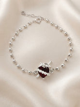 PULSERA SAGRADO CORAZON DE JESUS PLATA .925