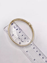 ARO PULSERA - DISEÑO FACETADO - 6.5 CM X 1 CM - ORO 10K