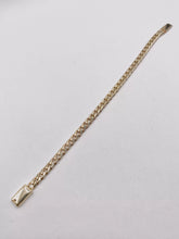 PULSO PARA BEBÉ / NIÑO - BARBADO CUBANO - 14 CM x 4.5 MM - ORO 10K