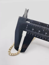 PULSO PARA BEBÉ / NIÑO - BARBADO CUBANO - 14 CM x 4.5 MM - ORO 10K