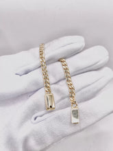 PULSO PARA BEBÉ / NIÑO - BARBADO CUBANO - 14 CM x 4.5 MM - ORO 10K