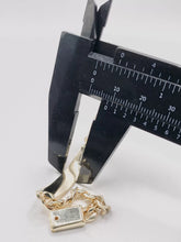 ESCLAVA PARA BEBÉ / NIÑO - ESTILO BARBADO CUBANO - 14 CM X 5.5 MM - ORO 10K