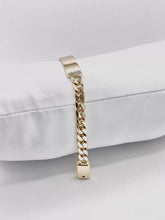 ESCLAVA PARA BEBÉ / NIÑO - ESTILO BARBADO CUBANO - 14 CM X 5.5 MM - ORO 10K