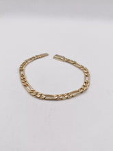 PULSO PARA BEBÉ / NIÑO - FIGARO CART - 14 CM x 4.5 MM - ORO 10K