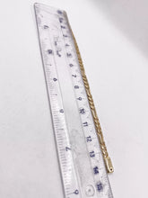 PULSO PARA BEBÉ / NIÑO - FIGARO CART - 14 CM x 4.5 MM - ORO 10K