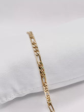 PULSO PARA BEBÉ / NIÑO - FIGARO CART - 14 CM x 4.5 MM - ORO 10K