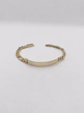 ESCLAVA PARA BEBÉ / NIÑO - ESTILO FIGARO CART - 14 CM X 5 MM - ORO 10K