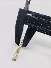 ESCLAVA PARA BEBÉ / NIÑO - ESTILO FIGARO CART - 14 CM X 5 MM - ORO 10K