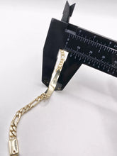 ESCLAVA PARA BEBÉ / NIÑO - ESTILO FIGARO CART - 14 CM X 5 MM - ORO 10K