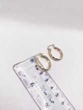 ARRACADA DISEÑO LINEAS - 2 CM x 4 MM - ORO 10K